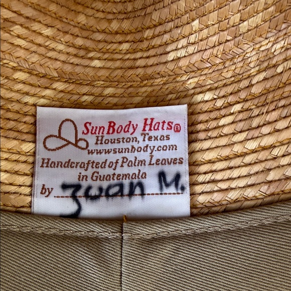 Sun Body Straw Hat- Natural Tan - Picture 2 of 4